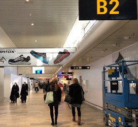 Flughafen Kopenhagen - Toiletten (nach Sicherheitskontrolle) - bei Gate B2