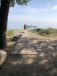 Teglværksskoven - Strand og badebro