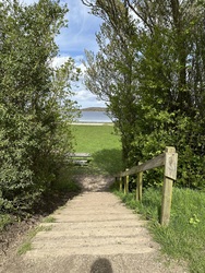 Badebroen ved Herslev Strand