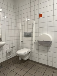 Billund Lufthavn - Ankomst - Toilet ved  Gate 15