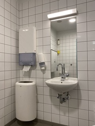 Billund Lufthavn - I forhallen - Toilet ved hovedvagten