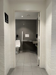 Aalborg Kongres og Kultur Center - Toilet ved Europahallen i kælderen