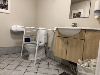 Verdenskortet v Klejtrup Sø - Toilet i hovedbygningen