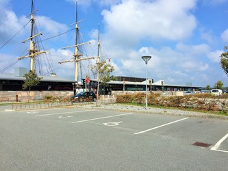 Fregatten Jylland - 1. Hovedindgang, billetsalg / museumsbutik og udstilling