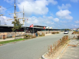 Fregatten Jylland - 1. Hovedindgang, billetsalg / museumsbutik og udstilling