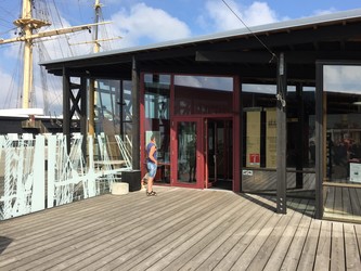 Fregatten Jylland - 1. Hovedindgang, billetsalg / museumsbutik og udstilling