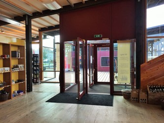 Fregatten Jylland - 1. Hovedindgang, billetsalg / museumsbutik og udstilling