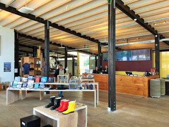 Fregatten Jylland - 1. Hovedindgang, billetsalg / museumsbutik og udstilling