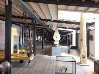 Fregatten Jylland - 1. Hovedindgang, billetsalg / museumsbutik og udstilling