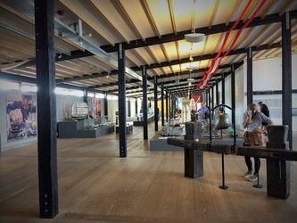 Fregatten Jylland - 1. Hovedindgang, billetsalg / museumsbutik og udstilling