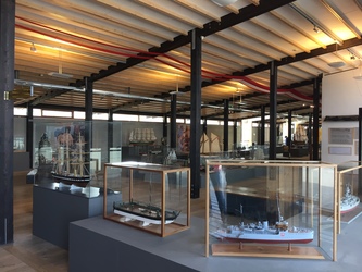 Fregatten Jylland - 1. Hovedindgang, billetsalg / museumsbutik og udstilling