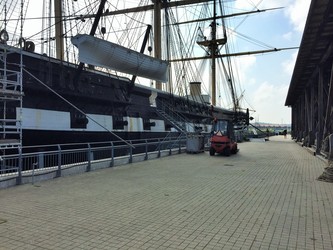 Fregatten Jylland - 2. Adgang ombord på fregatten