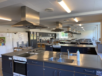 Gyvelhøjskolen - 2. Bygning B - Stueplan - Faglokalerne til Håndværk & Design og Madkundskab