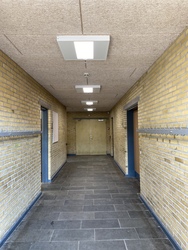 Gyvelhøjskolen - 3. Bygning B - Stueplan - Faglokalet til musik og skolens kantine