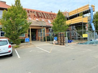 Mølleskolen Ry - 2. Østfløjen - stueplan via indgang fra skolegården