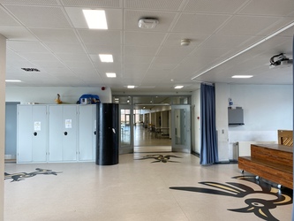 Mølleskolen Ry - 8. Sydfløjen - 1. sal via Nord- og Vestfløjen