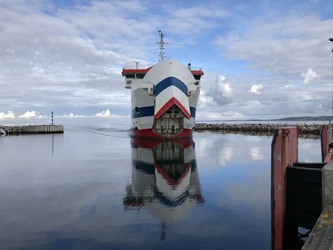 Sejerøfærgen - Passagerer i bil fra Havnsø