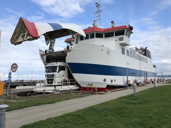 Sejerøfærgen - Passagerer i bil fra Havnsø