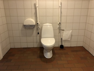 Ribe VikingeCenter - Toilet ved billetsalg og butik