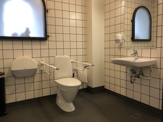 Ribe Vikingecenter - Toilette im Café