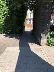 Københavns Universitet - Datalogisk Institut  bygning 3 - Indgang til auditorie UP1