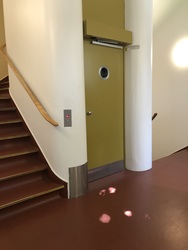 Københavns Universitet - Datalogisk Institut  bygning 1 - Indgang til undervisningslokaler og UP2