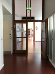 Københavns Universitet - Datalogisk Institut  bygning 1 - Indgang til undervisningslokaler og UP2
